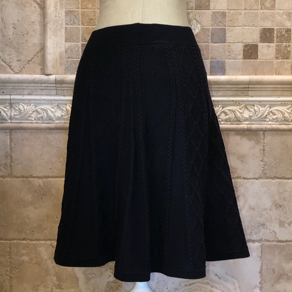 Sandro Paris Black Knit Stretch Skirt - Picture 2 of 6